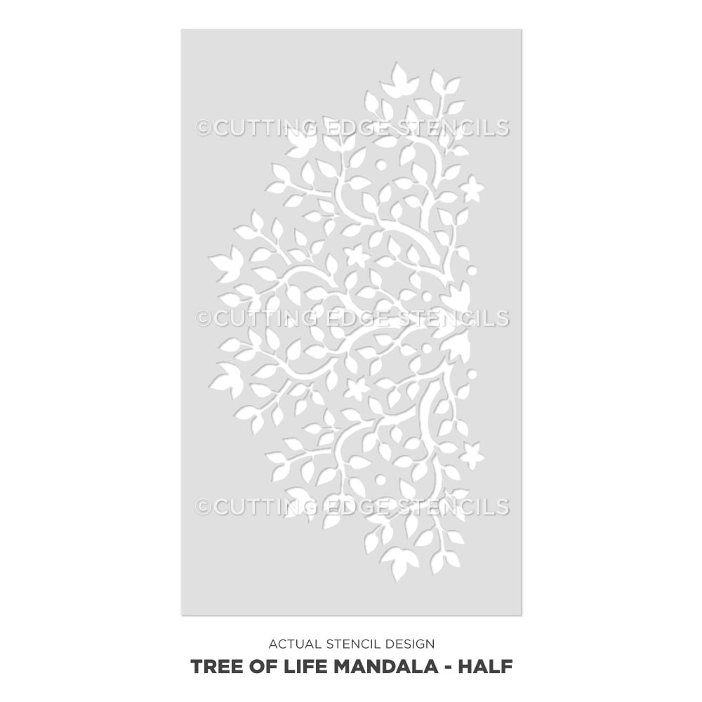 tree of life mandala stencil