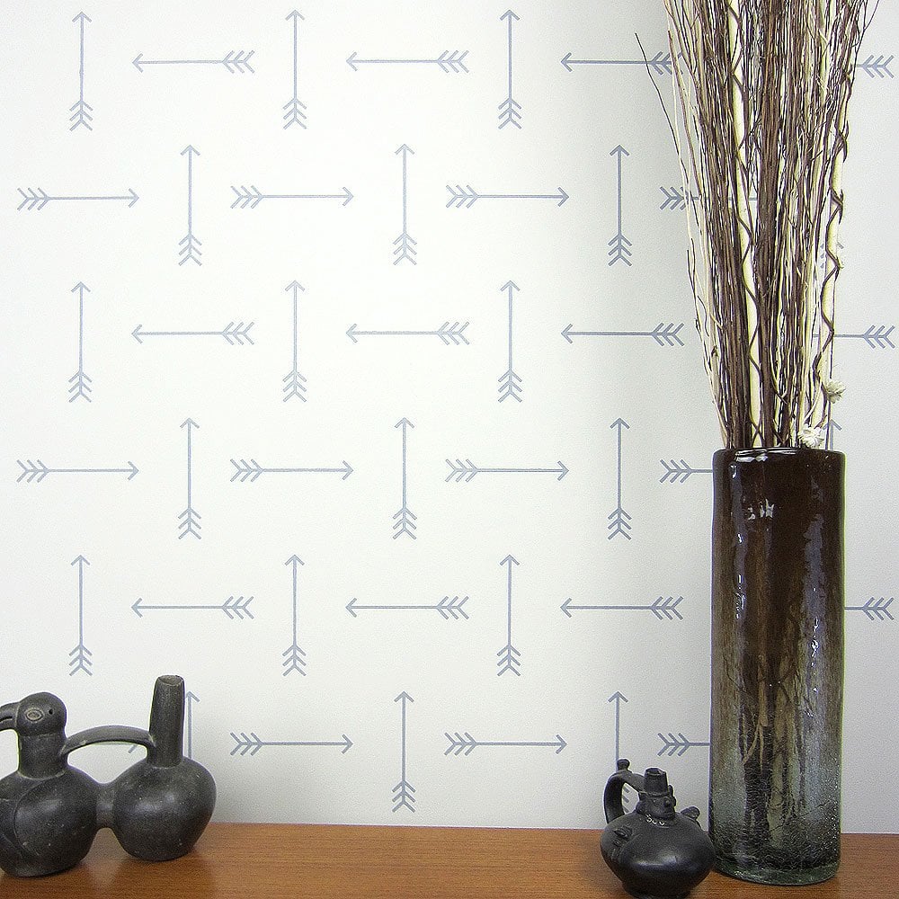 tribal-arrow-stencil-pattern-for-walls