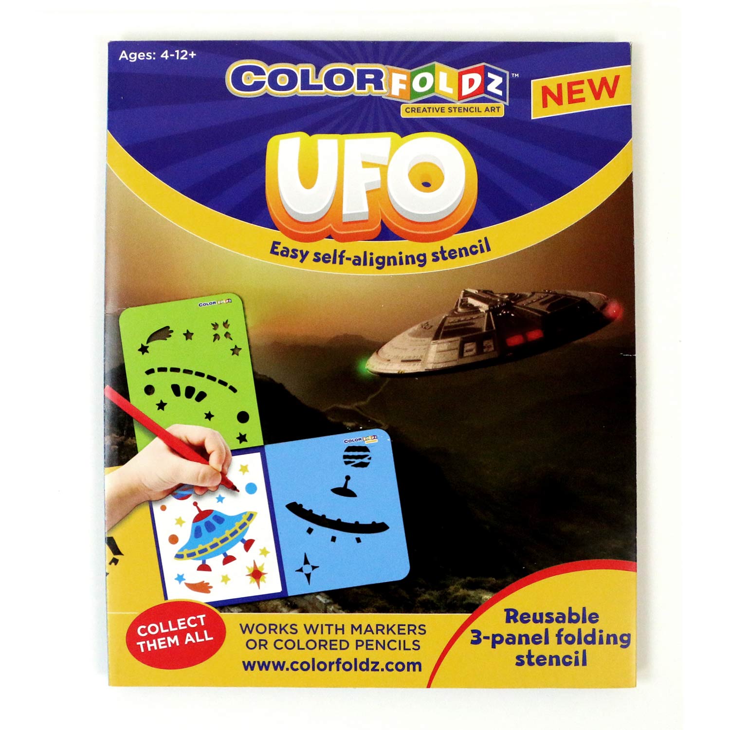 ufo stencil colorfoldz