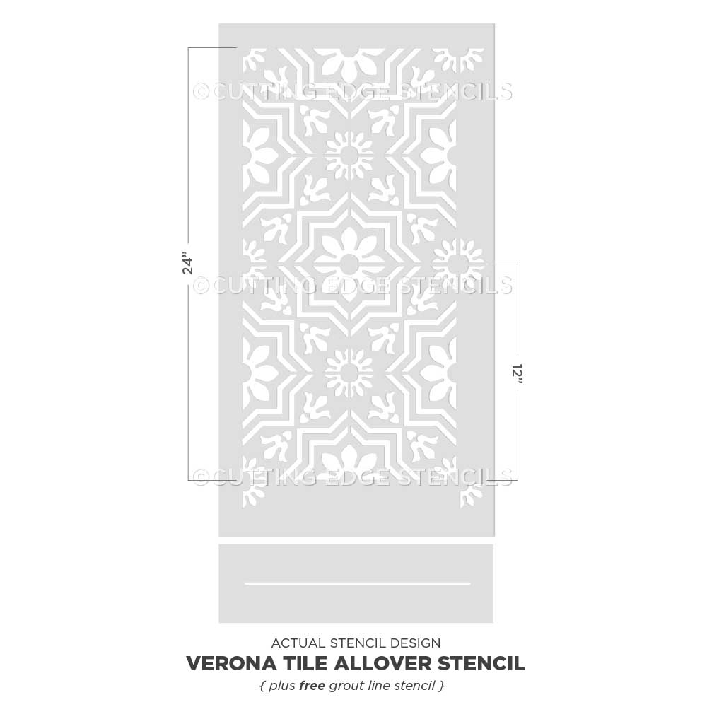 Verona Tile Stencil