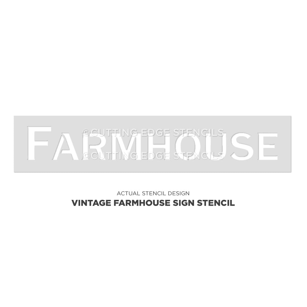 vintage farmhouse sign stencil actual image