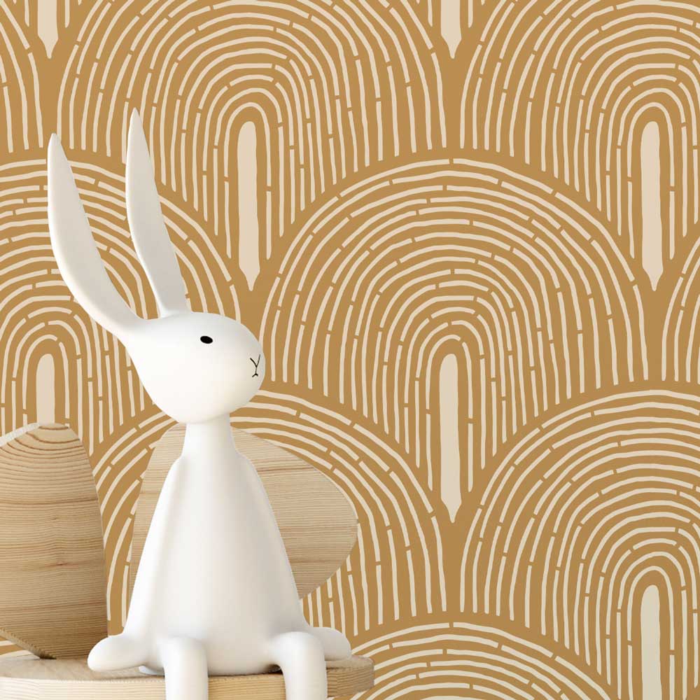 Gold bedroom wall stencil willow arch stencil for walls